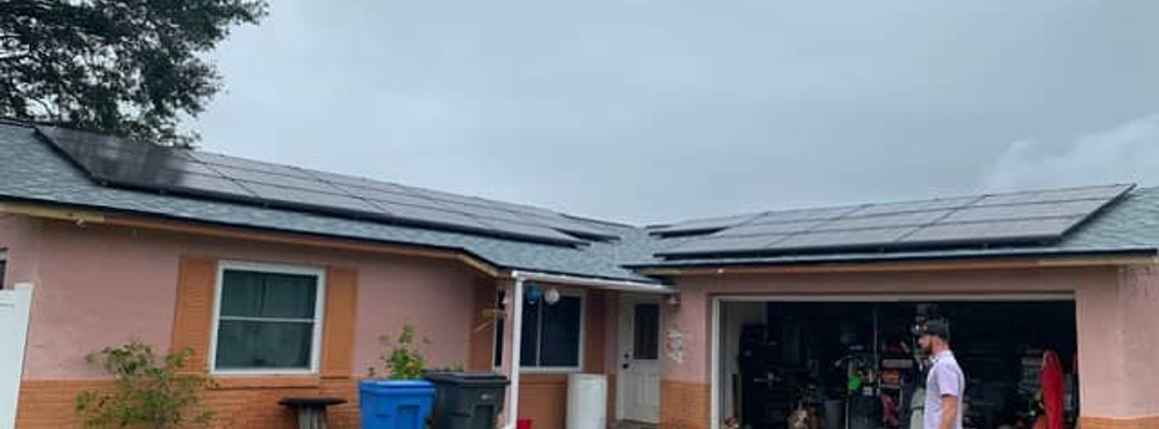 House with solar panels used for marketing background