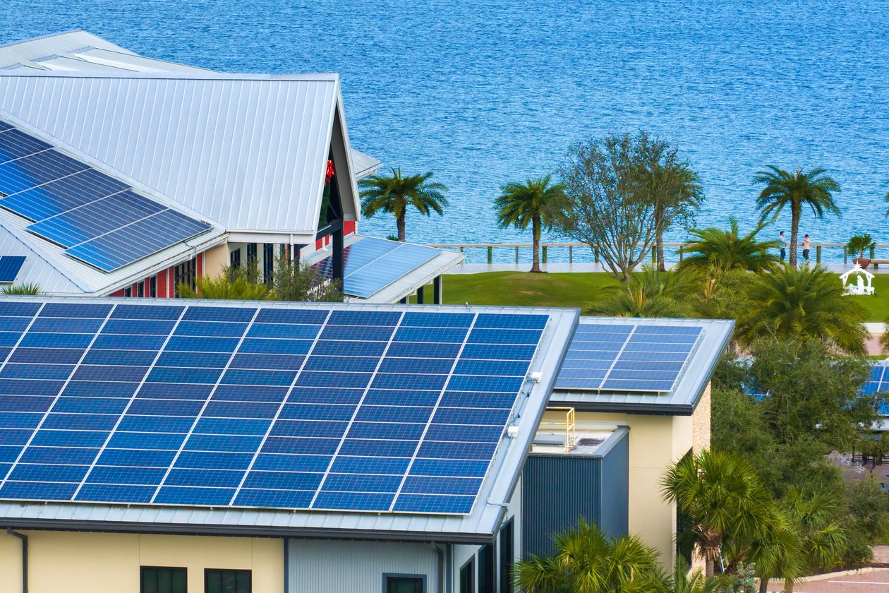 Florida home with completed solar panel upgrade